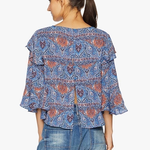 𝅺nwot JACK BB DAKOTA EAT SLAY LOVE PRINTED TOP S - Picture 3 of 12